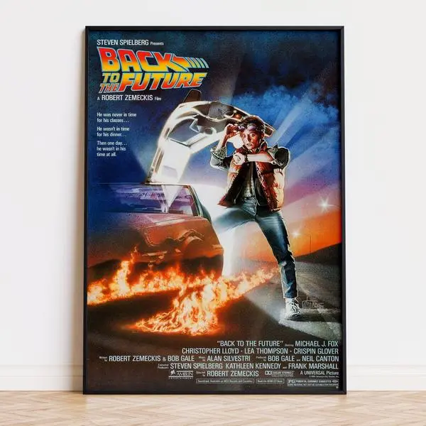 Vintage Back To The Future Movie Poster - High Quality Print For Classic Film Fans