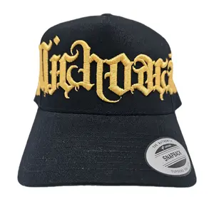 "Michoacan" Old English Font Hat  Hat Retro Cotton Blend Trucker Snapback Yupoong Classic