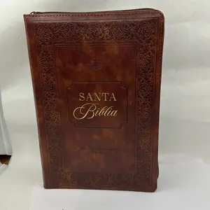 Santa Biblia letra gigante MANUAL 19 Puntos Rv1960 Café Clásico CIERRE INDICE Large Letter Bible Classic Coffee Color Ideal for Reading