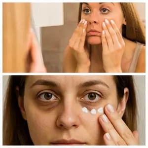 Eye Cream for Firming and Brightening, Contains Hyaluronic Acid and Collagen, Reduces Puffiness and Fine Lines, Deeply Moisturizes and Revitalizes Skin