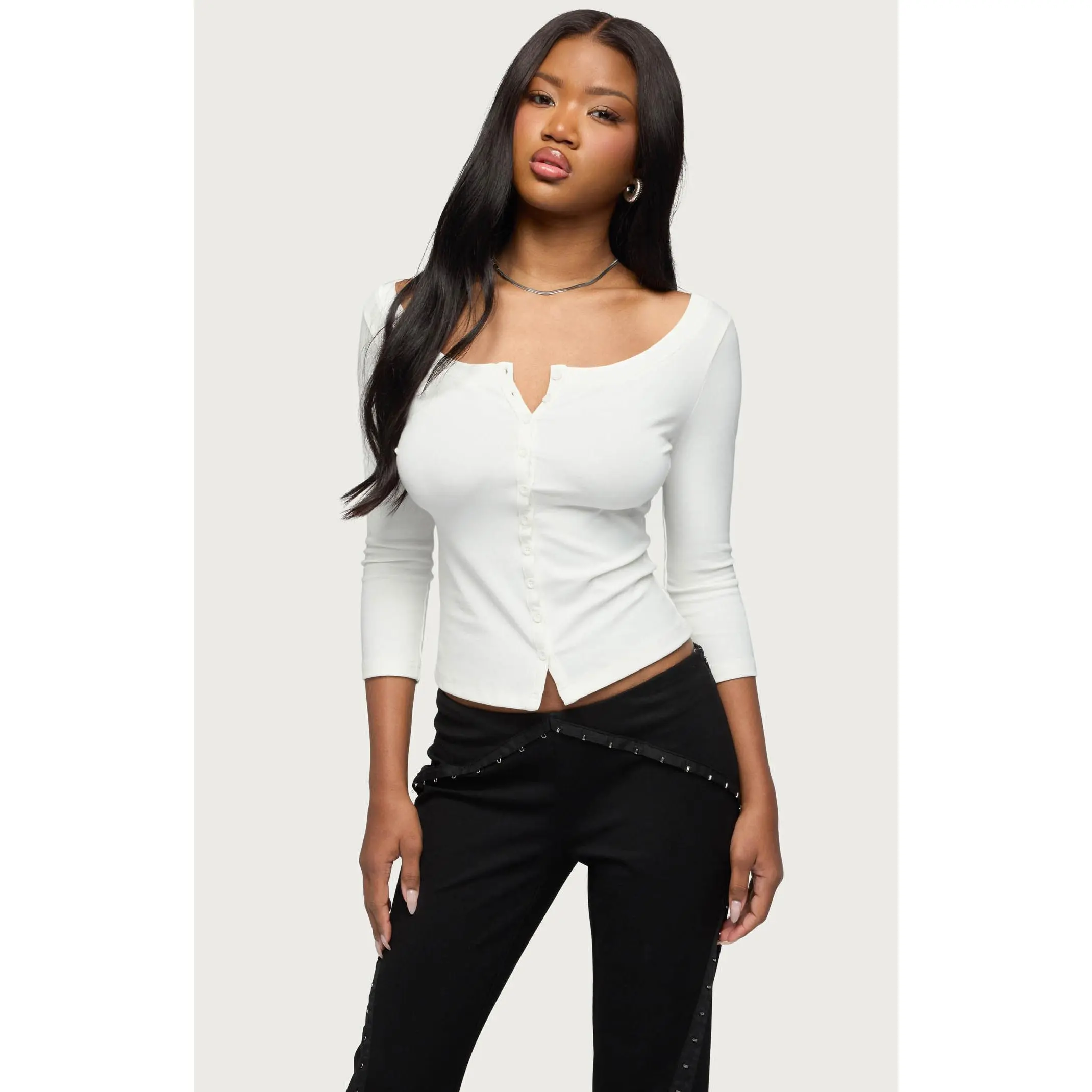 Edikted Women's Iklara Button Up Top