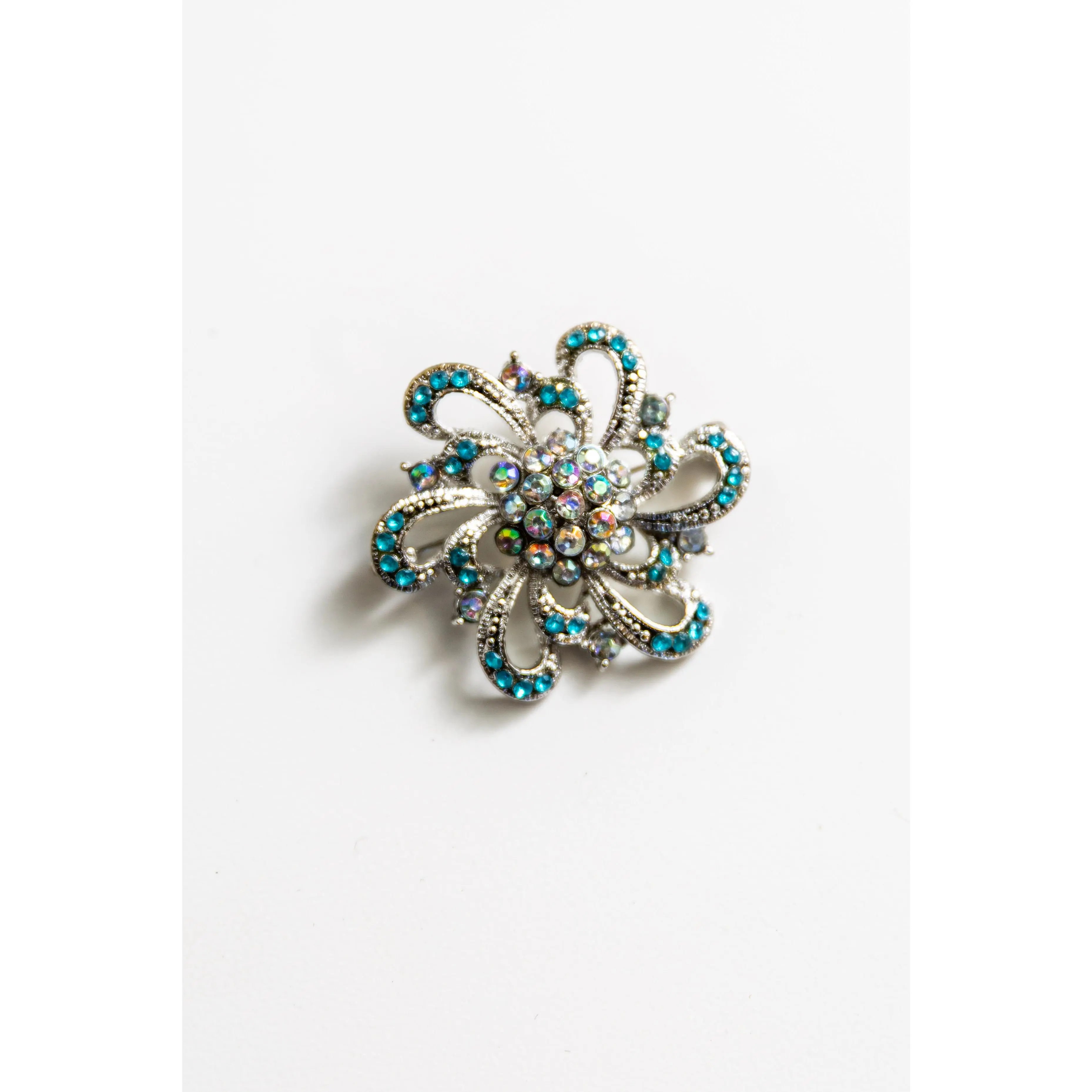 Small AB & Blue Brooch