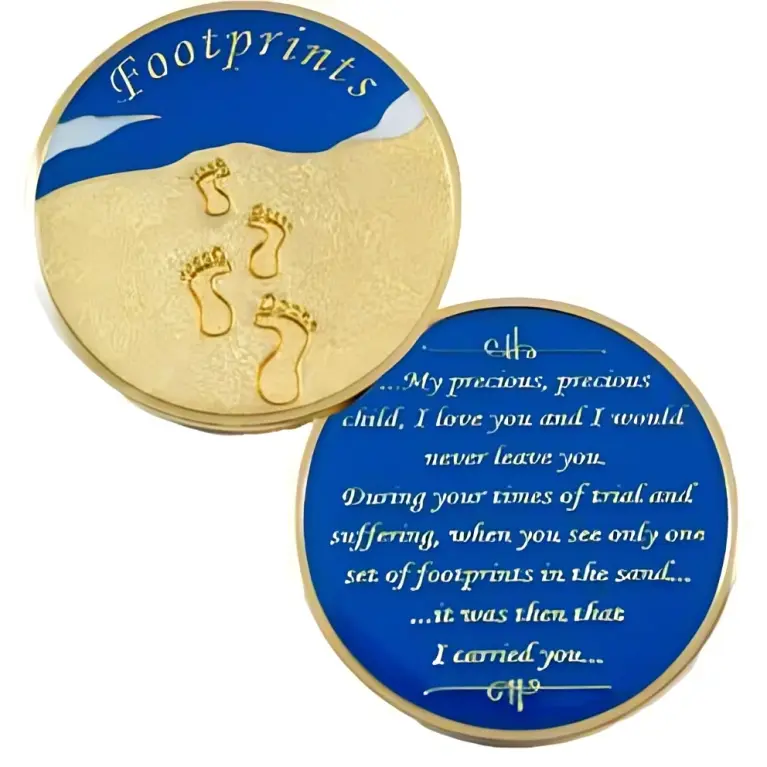 #Z28. Footprints Recovery Medallion