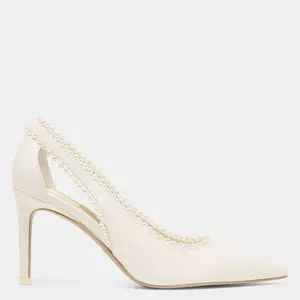 Dolce Vita KELSON PEARL HEELS TRUE WHITE LEATHER