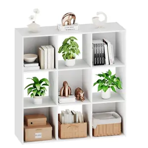 【New】9-Compartment Storage Organizer, Bookcase, Display Stand, Living Room Decoration With Removable Back Panel 【New】9-Compartment Storage Organizer, Bookcase, Display Stand, Living Room Decoration With Removable Back Panel