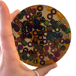 Reusable Picky Pad Neon Party Limited Edition Handcrafted Biodegradable Remelts 30+ Times Colorful Beads OT Friendly Calming Sensory Fidget for Focus