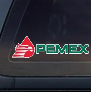 2Pcs Pemex Gas Stationn Decal Sticker Waterproof