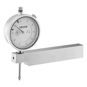 summervibes VEVOR Dial Test Indicator with Metal Base, 0.001 inch Accuracy, 0-1 inch Range, Easy to Read Large Dial, Professional for Narrow Area Measurement, Industrial Machining Inspection, Precision Testing