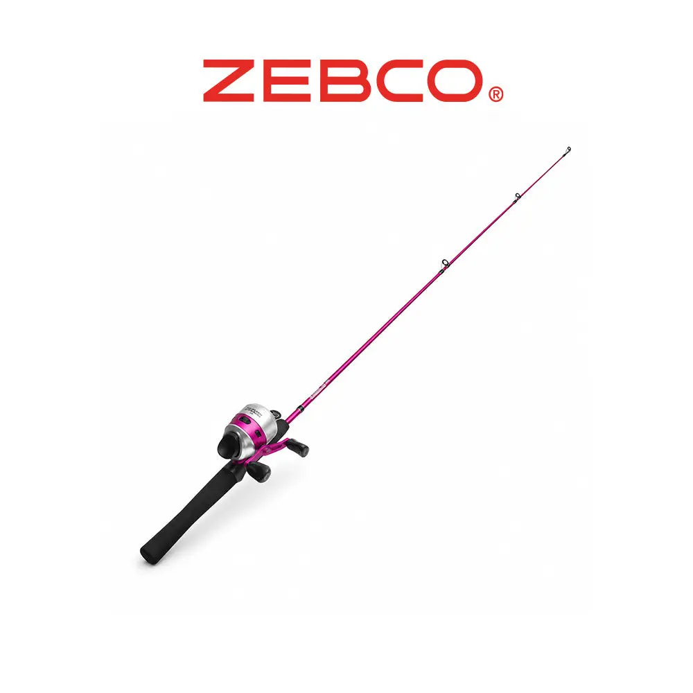 Zebco 33 Lady 6' Spincast Fishing Combo – 2-Piece Rod with 10lb Line