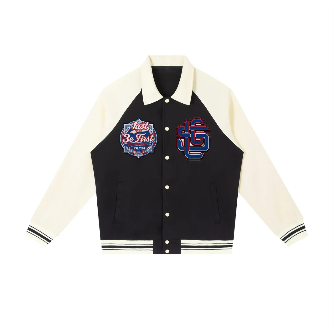 Union x Fragment Sport Royal / Chicago Royal Contrast Raglan Sleeve Baseball Jacket