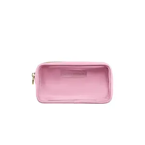 Stoney Clover Lane Clear Front Small Pouch in Flamingo