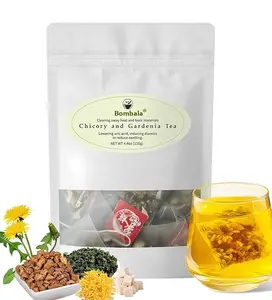 Bombala Chicory And Gardenia Tea Bags Kidney And Liver Tea With Tuckaho Gardenia Chicory Cassia Seed Mulberry Leaf Dandelion Burdock Root Barley 1 Pack 25 Bags Natural Sweet