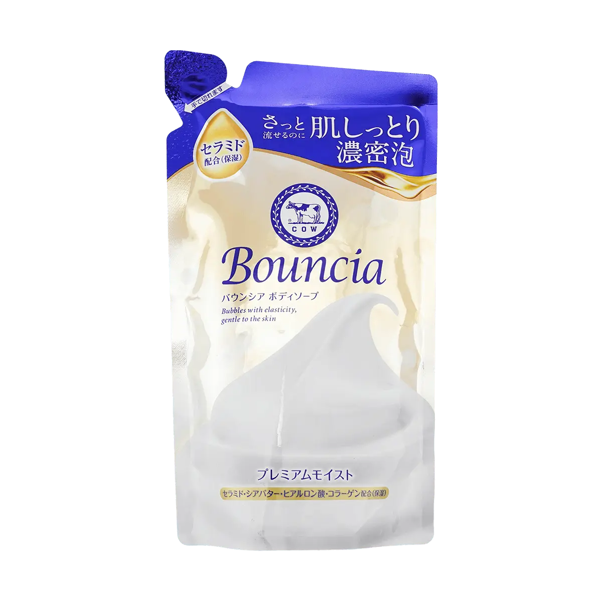 COW Bouncia Premium Moist Body Soap Body Wash Refill 11.5fl.oz