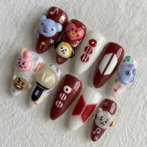 Arirang Rhapsody BTS Inspired Press-On Nails