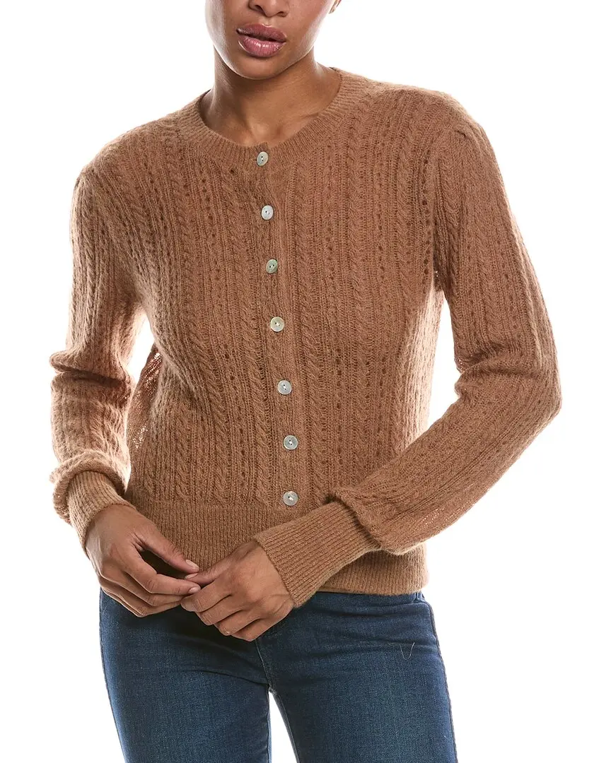 Madewell Pointelle Stitch Alpaca-Blend Cardigan