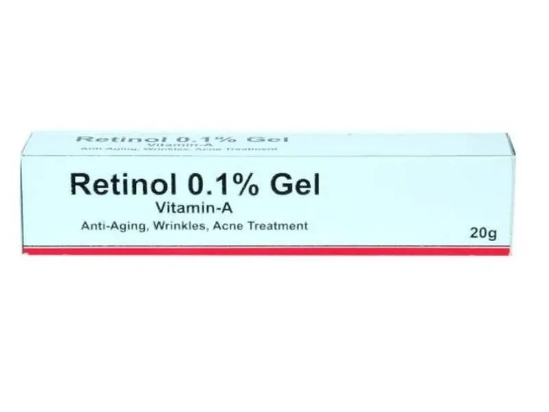 Retinol Gel 0.1 Vitamin A Repairs Fine Lines & Wrinkles, Scar Treatment, Age and Sun Spots, Anti-Aging Formula, 20g