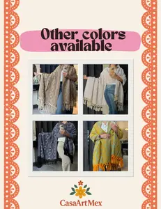 Handwoven Mexican Rebozo – Rosa Mexicano Multicolor Shawl from Puebla | 80x28 in | CasaArtMex