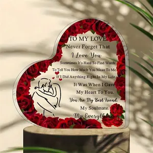MUNBYN Valentine's Day Gift — To My Love Acrylic Puzzle Message, Romantic Gift for Him or Her, Perfect for Anniversary, Birthday, Wedding, Husband or Wife