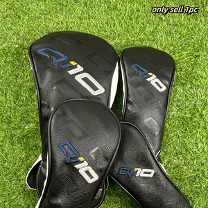 Golf Club Cover, PU Soft Durable Waterproof Golf Wood Cover, Golf Accessories for Driver, Fairway, Hybrid, Golf Supply