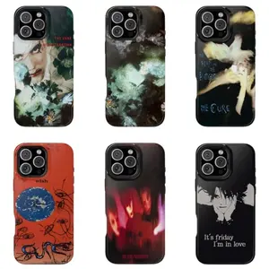 The Cure Album Phone Case, Disintegration Kiss Me Kiss Me Kiss Me Wish, Compatible with iPhone 11-17 Pro Max/Plus and Samsung Galaxy S23-25