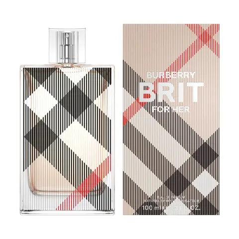 BURBERRY Brit Eau De Parfum for Women Floral Fruity Perfume with Icy Pear Sugared Almond & Vanilla Notes Long Lasting Fragrance 100ml - Fragranced