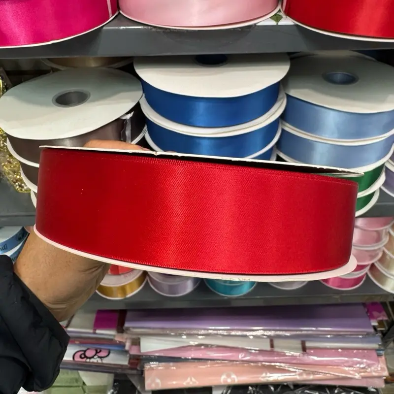 Satin Ribbon Double Faced 1.5 Inch Wide 100 Yards Satin Ribbon Double Faced 1.5 Inch Wide 100 Yards