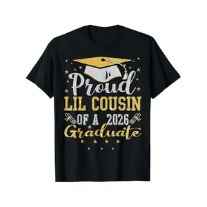 Proud Lil Cousin of a 2026 Graduate Class Senior Graduation T-Shirt