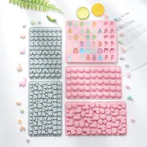 Silicone Baking Molds Set for Homemade Gummy Candy Chocolate Fruit Jelly DIY Cartoon Cake Decorations Non-Stick Easy Release Kitchen Tools