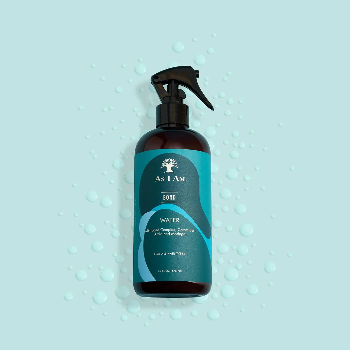 AS I AM Bonding Jelly Water, Hydrating Leave-In Hair Repair with Ceramides & Amla, Plant-Based & Non-Toxic Formula for Damaged Hair, 16 oz