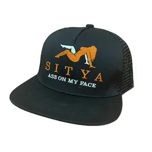 [NEW FASHION] Sitya Deep Form Embroidered Logo Cotton Trucker Hat for Men and Women - Great Gift Idea