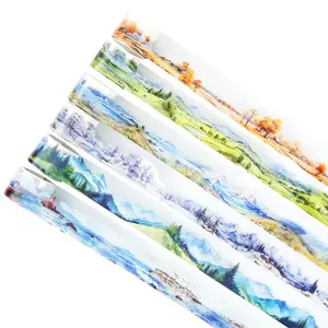 6 Rolls Tapes for Crafts, Retro Plant Tree Themed Tape, for Crafts Journaling Scrapbooking DIY Diary Decorations