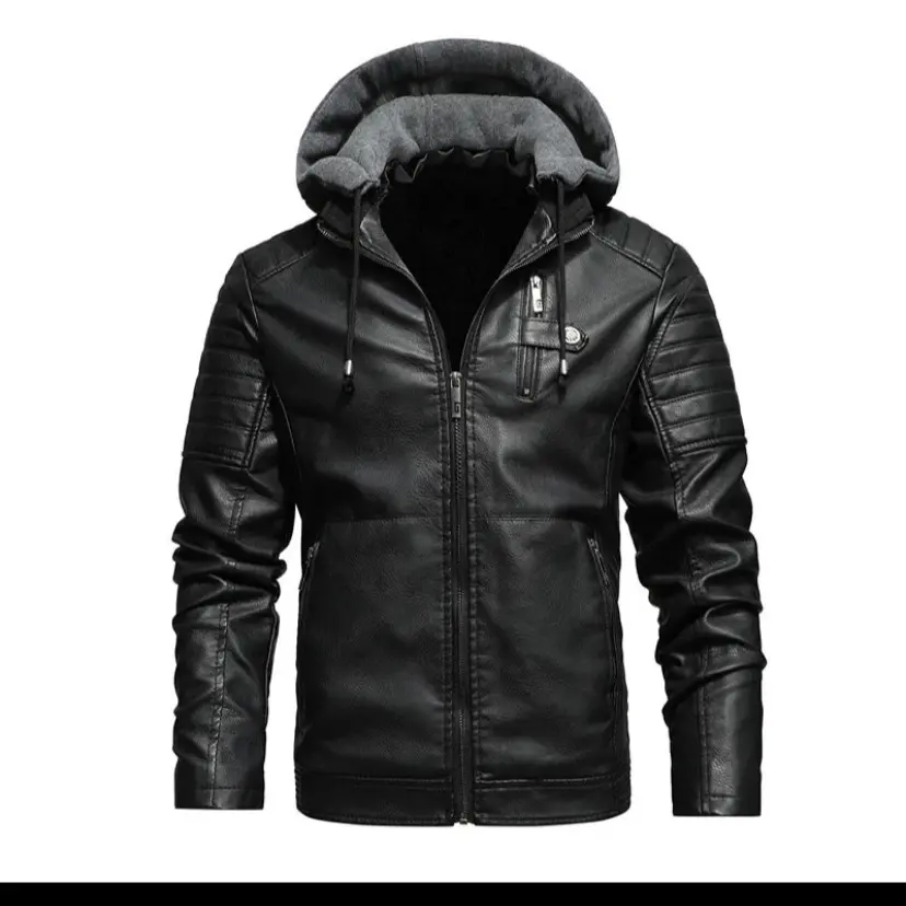 Lather Men jacket Winter Slim-fitting Casual Leather Menswear Coats Stylish