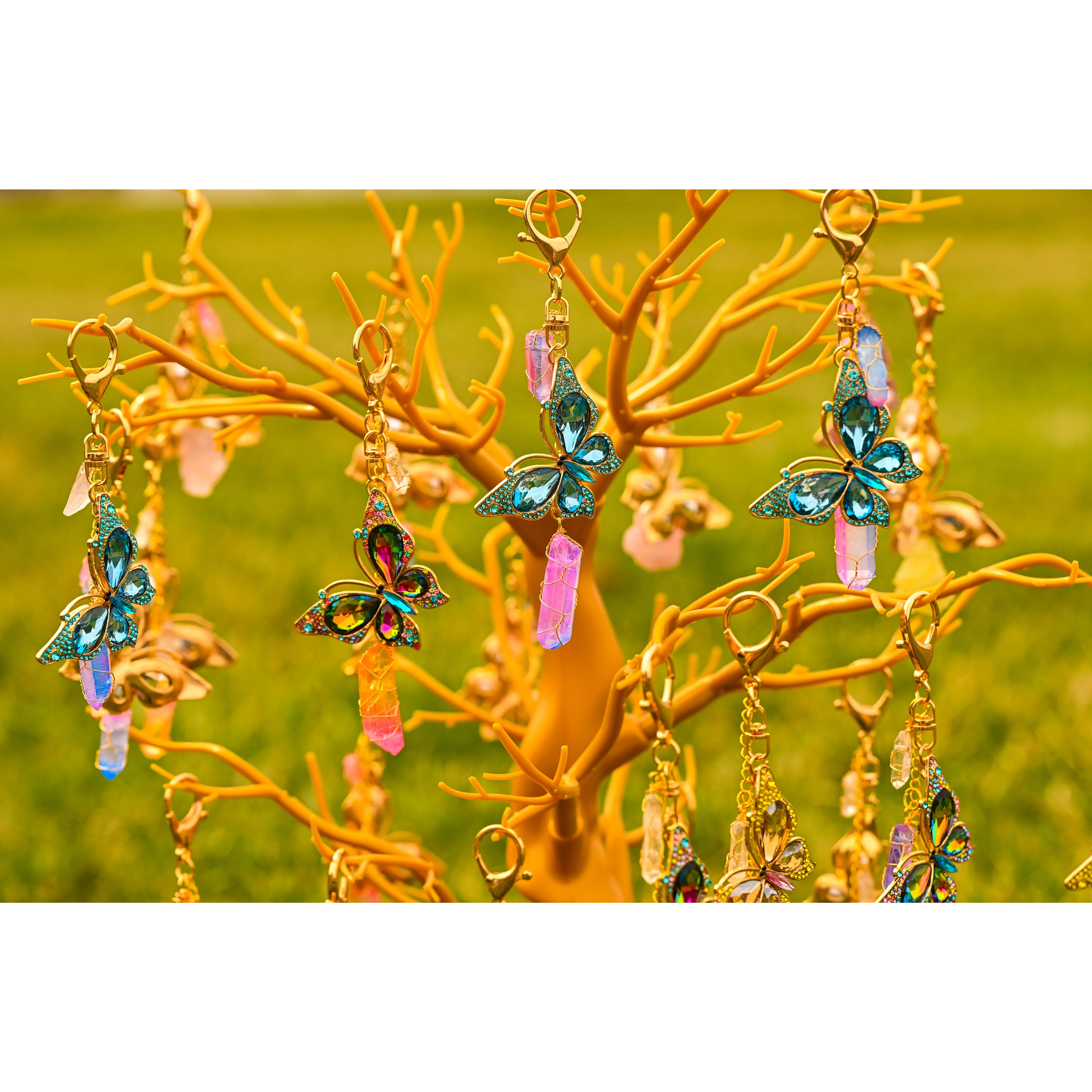 Butterfly Crystal Clip