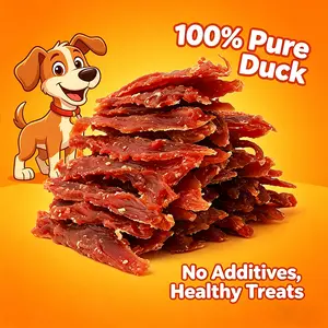 HELETY 100% Real Duck Jerky Dog Treats – Soft, Low Calorie Training Snacks for Small & Large Dogs, Easy to Digest