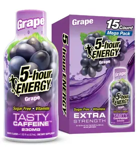 5-hour ENERGY Shot, Extra Strength, Grape, 15 Count