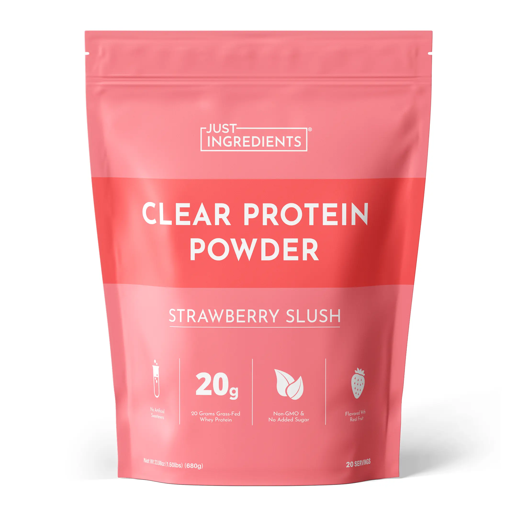 Just Ingredients Strawberry Slush Clear Protein Powder Just Ingredients Strawberry Slush Clear Protein Powder