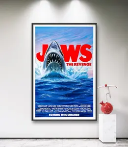 Jaws The Revenge Poster, Horror Film, Movie Poster, 1987 Movie