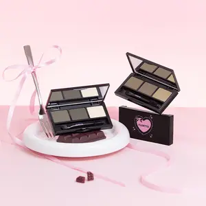 FLORTTE 【NEW】I Have No Worries Series Three-Color Eyebrow Powder Waterproof Eyebrow Powder  For Natural Fluffy Brows Multi-use for Brow & Nose Contour &  & Eyeshadow Makeup Smooth