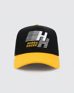 Huega House Legacy High-Profile Hat - Yellow & Black Vintage-Inspired Classic Comfortable Headwear