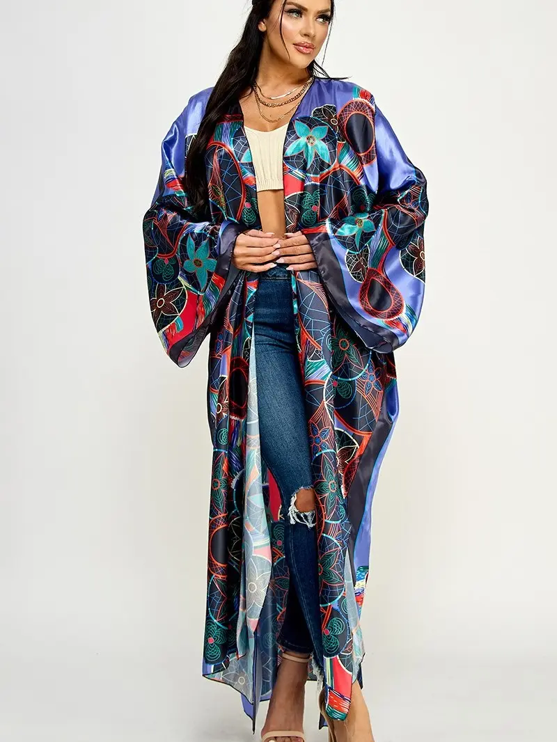 Women's Casual Kimono Cardigan, Womenswear Summer Layering Piece