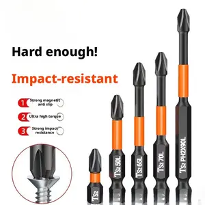 Impact Resistant Phillips Screwdriver Bits Magnetic High Hardness Industrial Drill Driver Bits for Power Tools
