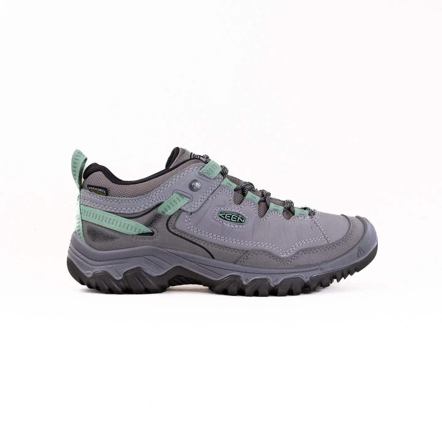 KEEN Targhee IV Waterproof Hiking Shoe (Women's) - Alloy/Granite Green