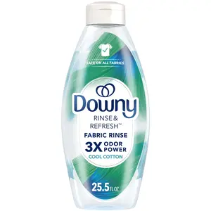 Downy Rinse & Refresh Laundry Odor Remover and Fabric Softener, Cool Cotton, 25.5 Fl Oz, 37 Loads Procter & Gamble
