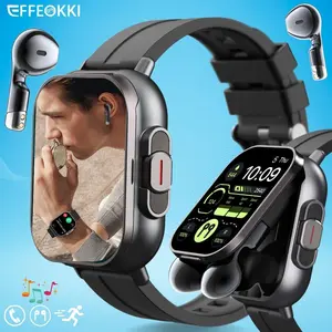 EFFEOKKI 2-in-1 Smart Watch with Earbud Wireless TWS Earphones, Multifunctional Smartwatch, Digital Smart Watch, Fitness Smart Watch, Sports Watch for iPhone Android Phone, Fitness Tracker Watch