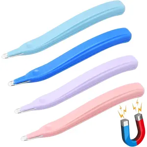 4 Pack Magnetic Staple Remover Tools, Professional Multicolored Staple Puller for Home School Classroom Office (4 Colors)