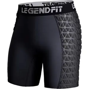 Girls Youth Padded Sliding Shorts Compression Protective Underwear for Softball Baseball Football Lacrosse