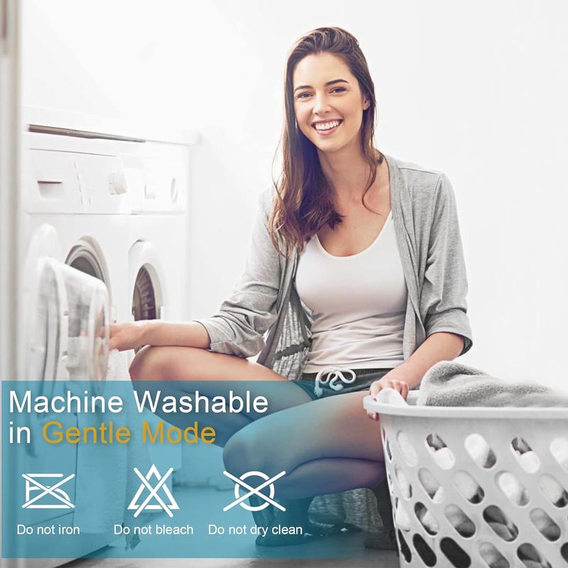 WeCharmer Mattress Pad Protector（350GSM & 500GSM）– Quilted Fitted Cooling Breathable Soft & Fluffy Mattress Topper Cover with 8-21” Deep Pocket – Comfortable Bedding Mattress Protector for Cooler Sleeping