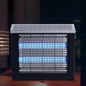 Solar/USB Dual Charging Outdoor Mosquito Killer Lamp, IPX4 Waterproof Ground Insertion Type UV Mosquito Killer Lamp, Suitable for Garden, Backyard, Farm, Stable, Mosquito Zapper Lamp