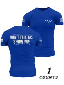 Men's Summer Design 1776 Flag Print Graphic Short Sleeve T-Shirt, Soft Round Neck Casual Comfort, Patriotic Streetwear Perfect Piece, Graphic Tees