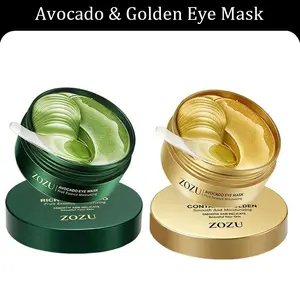 Avocado & Gold Eye Mask Duo - Alternate Day and Night Use Eye Mask – Reduces Periocular Fine Lines & Eye Bag Care, Fades Dark Circles - Hydrating Moisturizing Skincare Product